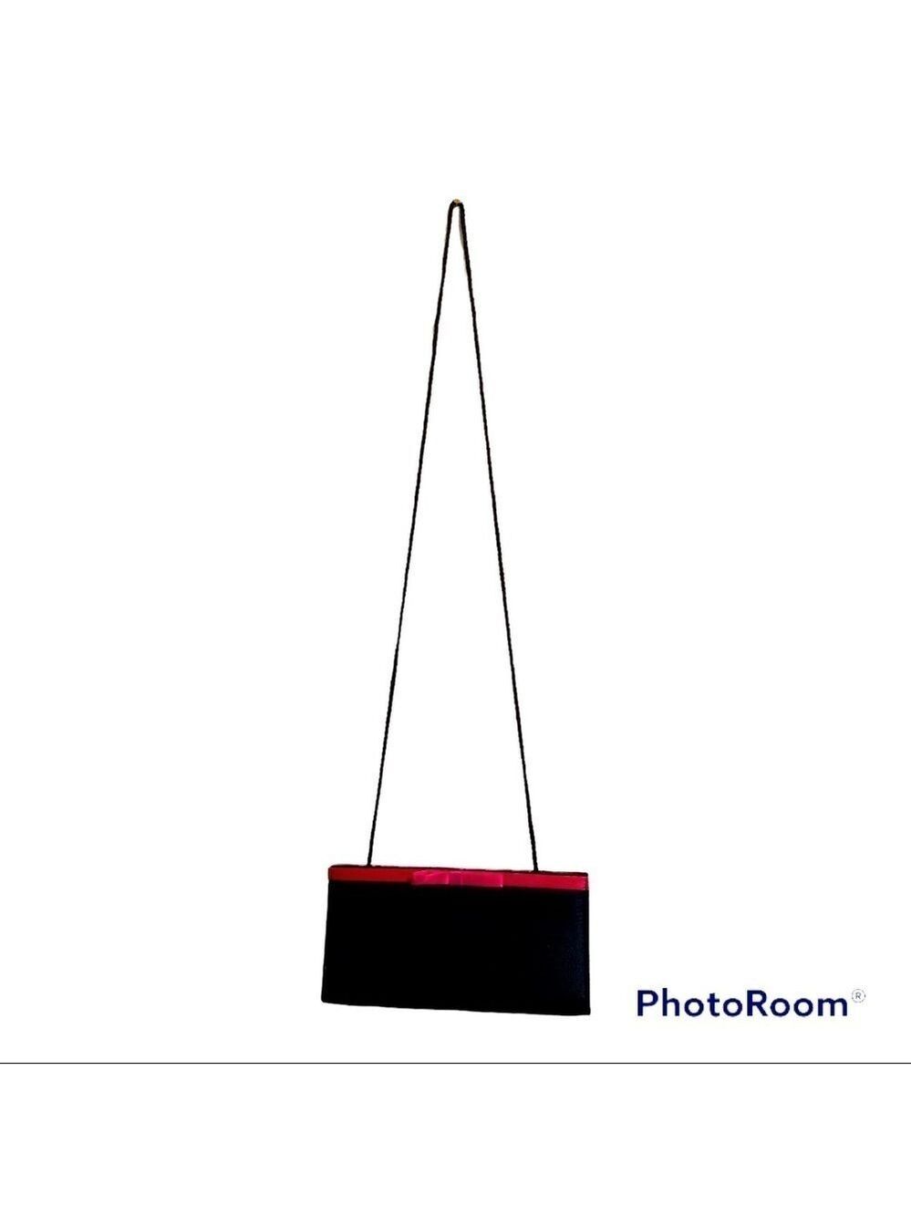 Black & Hot Pink Satin Purse - Formal Wear. Perfect for prom or weddings!